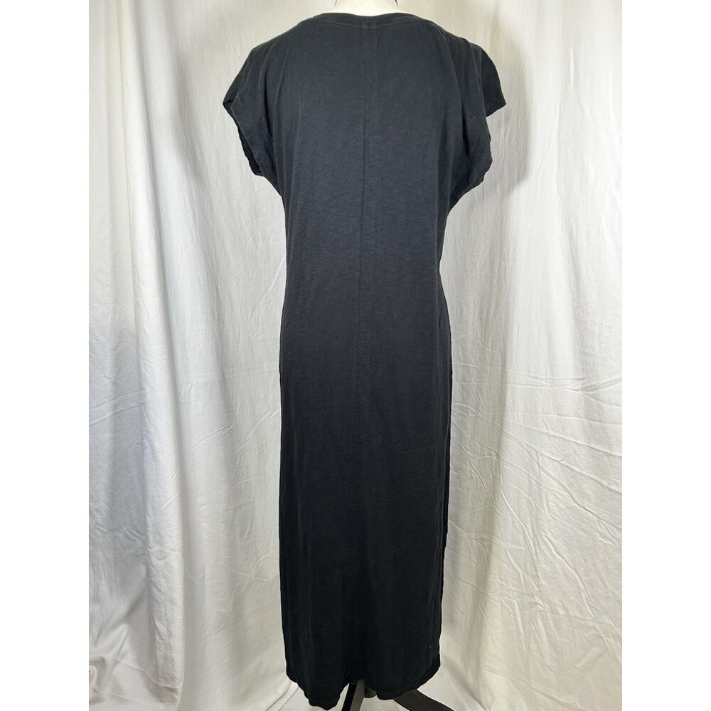 Cotton Slub Maxi Dress Black V-neck Universal Thread Women’s Size Small - Picture 3 of 10